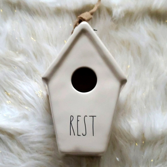 Rae Dunn Rest birdhouse